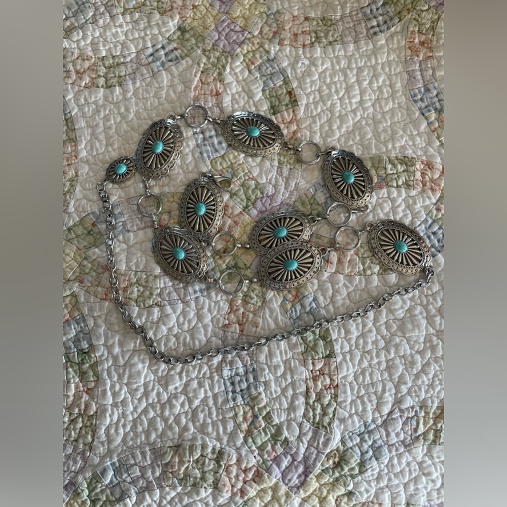 Western concho belt